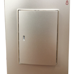 Switch 3 way sencillo con piloto champagne 16a 120v chint