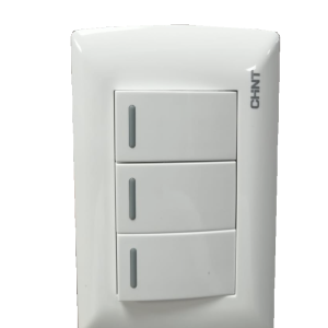 Switch triple empotrar blanco chint