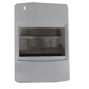 Caja para flipon de riel 4mod plástica sobreponer / chint