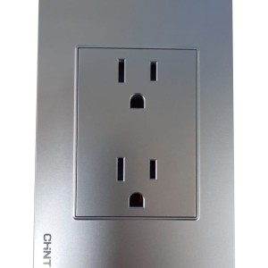 Tomacorriente doble polo silver 15a 120v chint