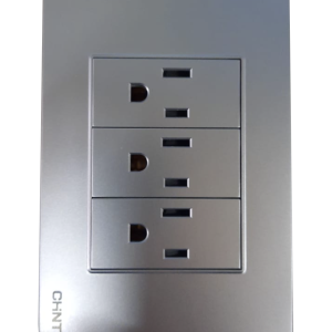 Tomacorriente triple silver 15a 120v chint