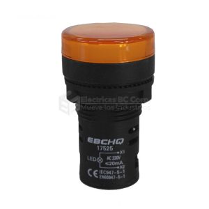 LUZ PILOTO 22MM LED 220V NARANJA
