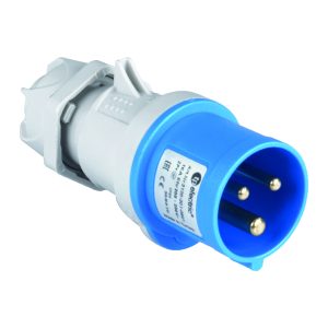 ESPIGA 32A 2P+T 6h IP44 AZUL