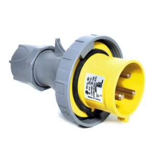ESPIGA 4H 32A 2P+N IP67 AMARILLO