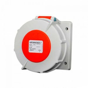 TOMA EMPOTRAR 3H 32A 3P+T IP67 ROJO