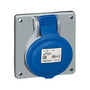 TOMA EMPOTRAR 9H 32A 3P+T IP44 AZUL