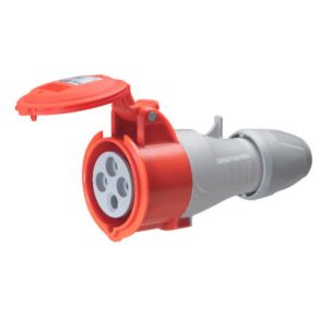 TOMA PENDULO 6H 32A 3P+T IP67 ROJO